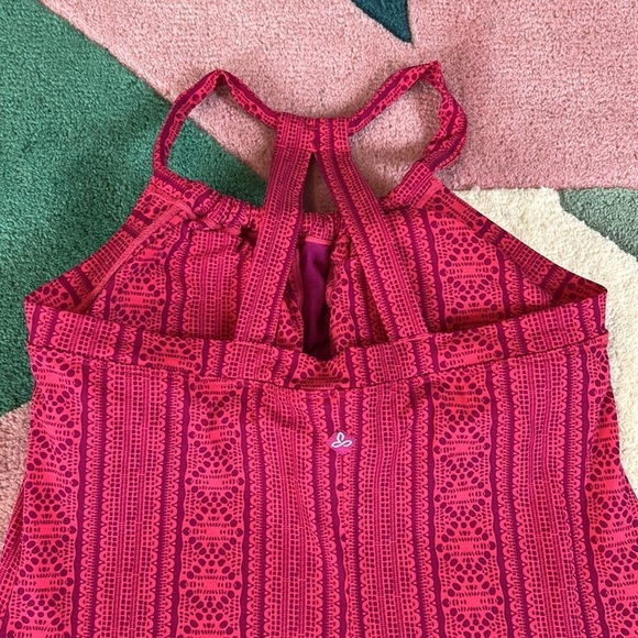 Prana Quinn Fuchsia Lace Pink Mandala RacerBack Active Outdoor Dress - Picture 11 of 17